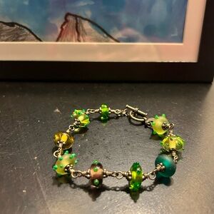 Handmade Glass Bead Bracelet